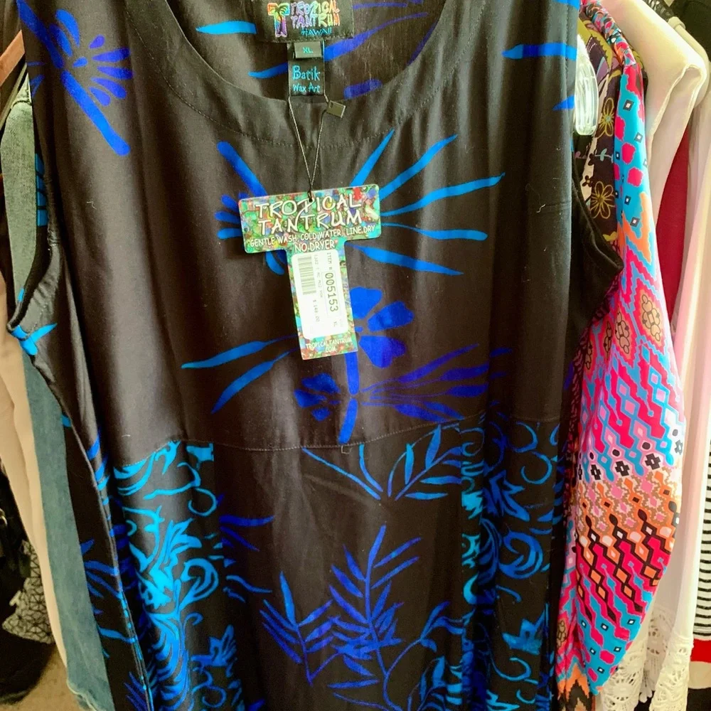 NWT Tropical Tantrum Hawaii Twirl Slip DressπΊπΈππΏ - Picture 1 of 12